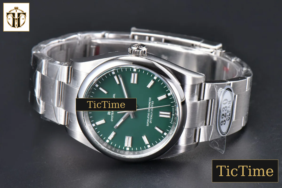 Oyster Perpetual 904L 126000 36mm Clean Factory Green Dial SS Bracelet VR3230 — foto 15