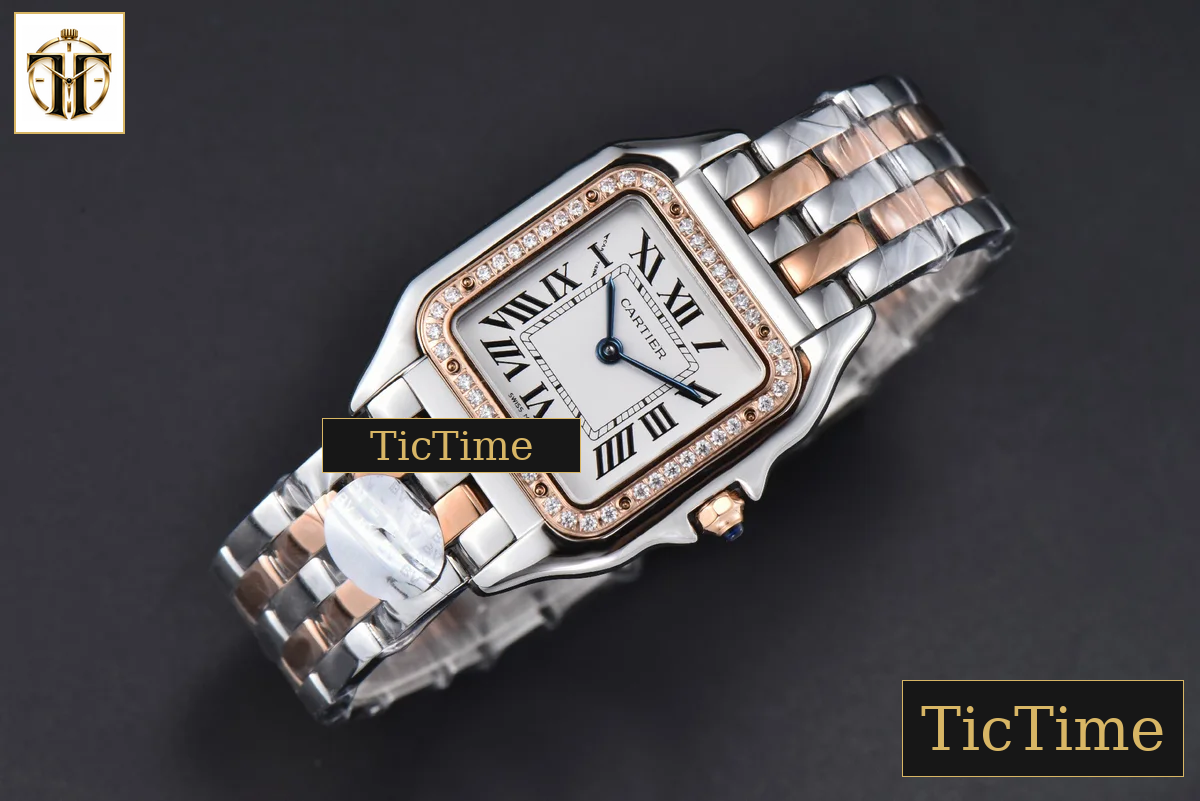 Panthère Secrete Ladies 27mm BVF SS/RG White Dial Diamond Bezel SS/RG Bracelet Ronda Quartz — foto 4