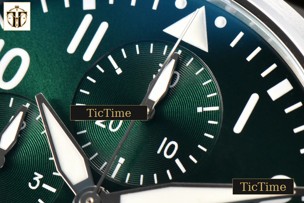 Pilot Chrono IW388103 41mm APSF Green Dial Brown Leather Strap SA69385 — foto 6