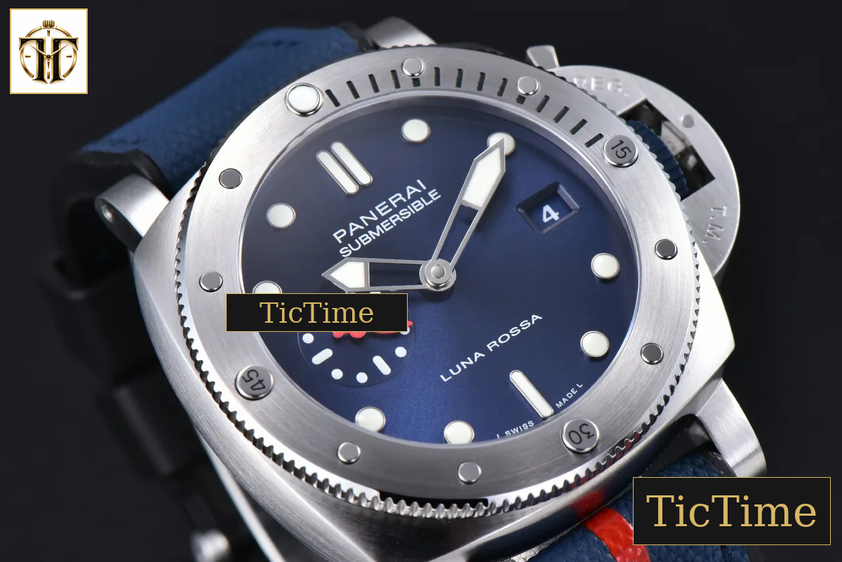 Luna Rossa Submersible PAM1391 44mm VSF Blue Dial Rubber Strap P900 — foto 13