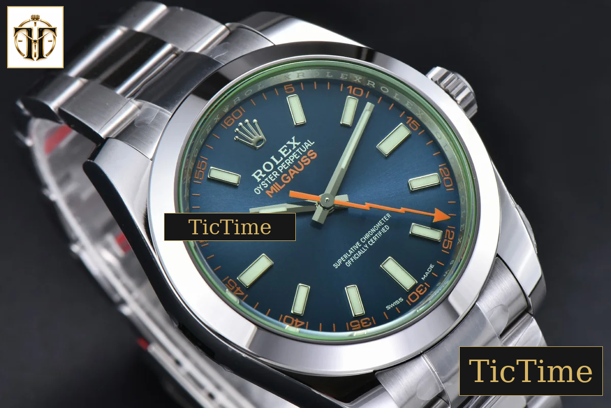 Milgauss 904L 116400GV 40mm VSF Blue Dial Green Crystal VS3131 — foto 11