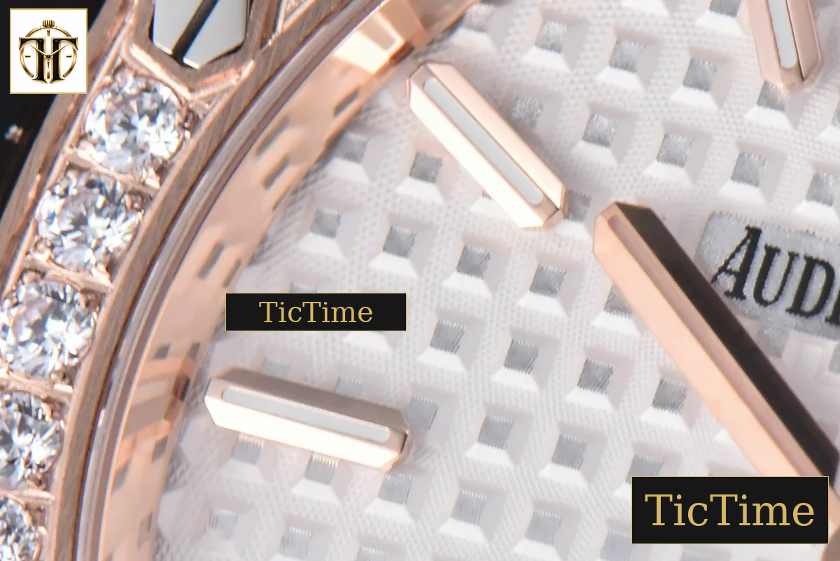 Royal Oak Ladies 67651SR 33mm ZF RG/SS Diamond White Dial RG/SS Bracelet Quartz — foto 7