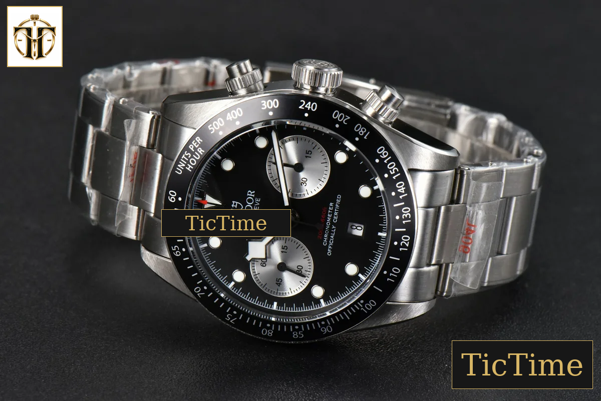 Black Bay Chrono 41mm TWSF Black Dial SS Bracelet A7750 — foto 14