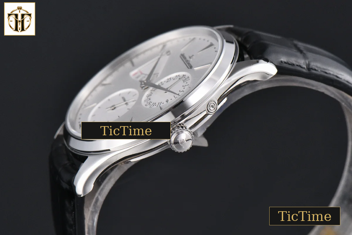 Master Ultra Thin Power Reserve 39mm APSF Silver Dial Black Leather Strap DD938 — foto 11