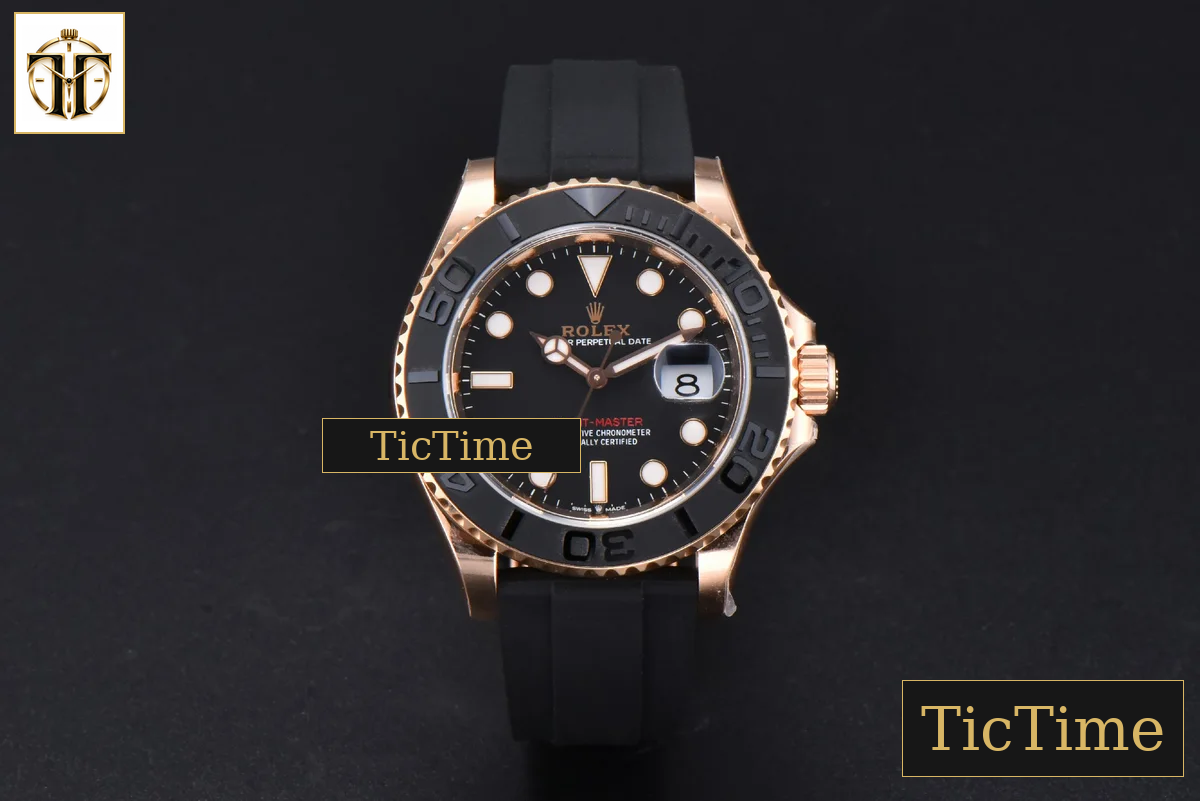 Yacht-Master 126622 40mm ARF RG Black Ceramic Bezel Oysterflex Strap VR3235 — foto 2