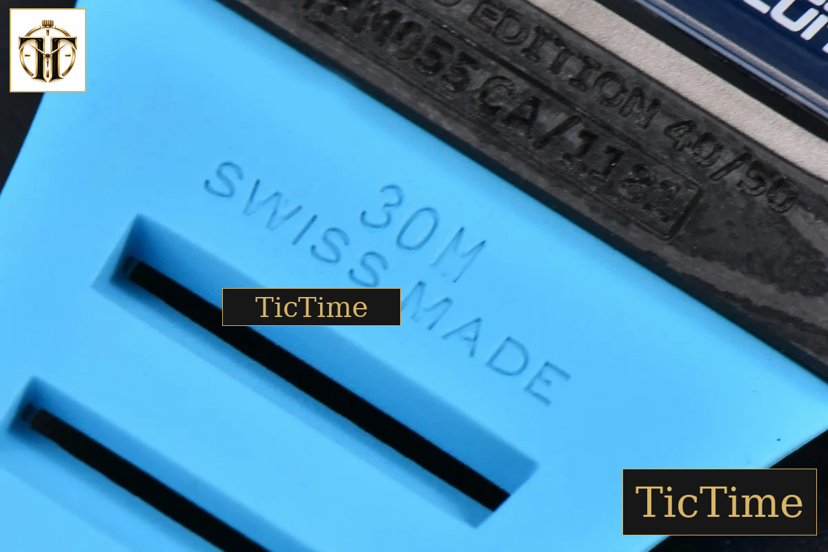 NTPT RM055 42.7mm APSF Blue Skeleton Dial Black Bezel Blue Crown Blue Rubber Strap RMUL2 — foto 25