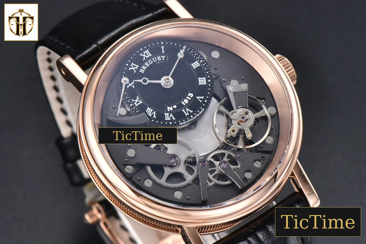 Tradition 7057BR 40mm ZF RG Gray Dial Black Subdial Black Leather Strap A505 — foto 10