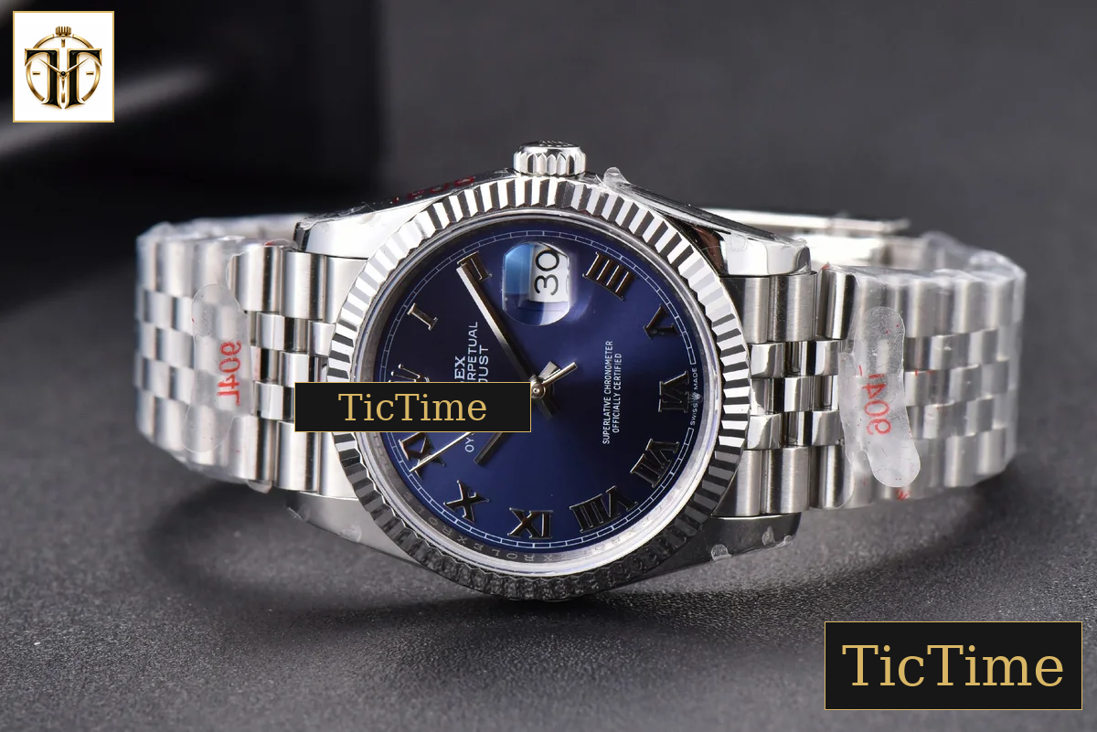 DateJust 36mm GMF SS Blue Dial Roma Marker Jubilee Bracelet VR3235 — foto 16