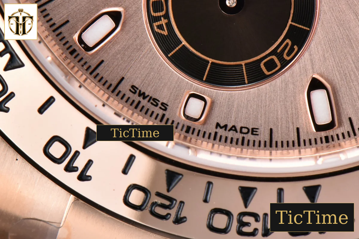 Daytona 116505 40mm BTF RG Dial Black Subdial RG Bracelet SA4130 — foto 9