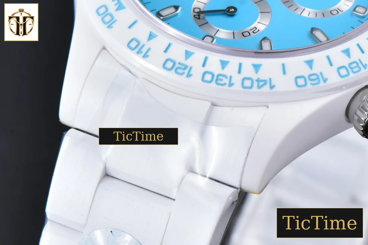 Daytona AETF White Ceramic Blue Dial Ceramic Bracelet V2 SA4130 — foto 10