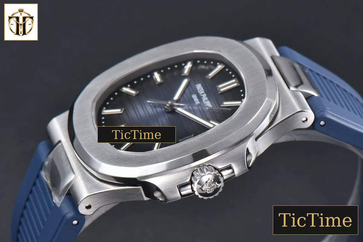 Nautilus 5711 40mm PPF Blue Dial Blue Rubber Strap V5 A324SC — foto 10