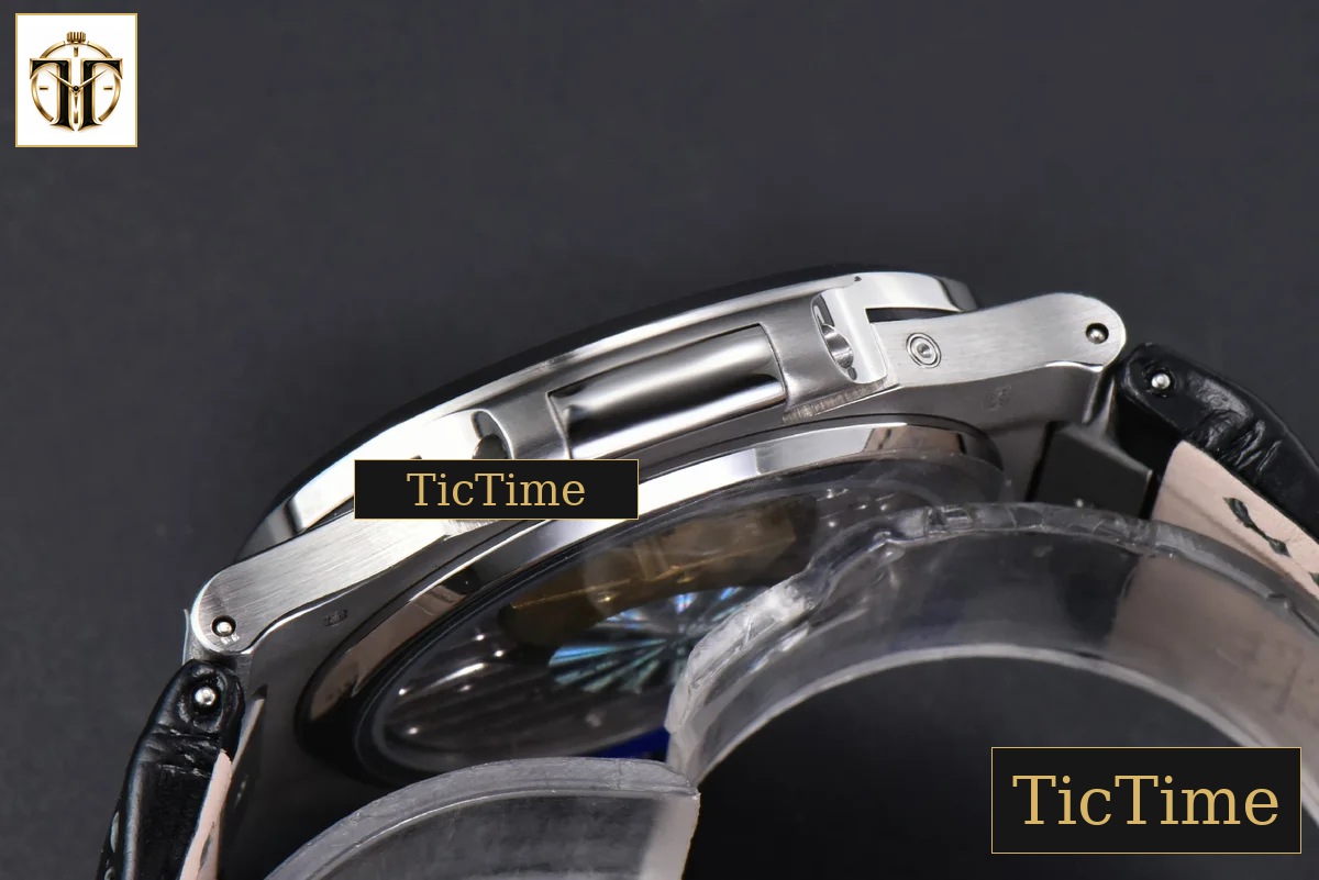 Nautilus 5712 40mm PPF SS Gray Dial Black Leather Strap V4 A240 — foto 15