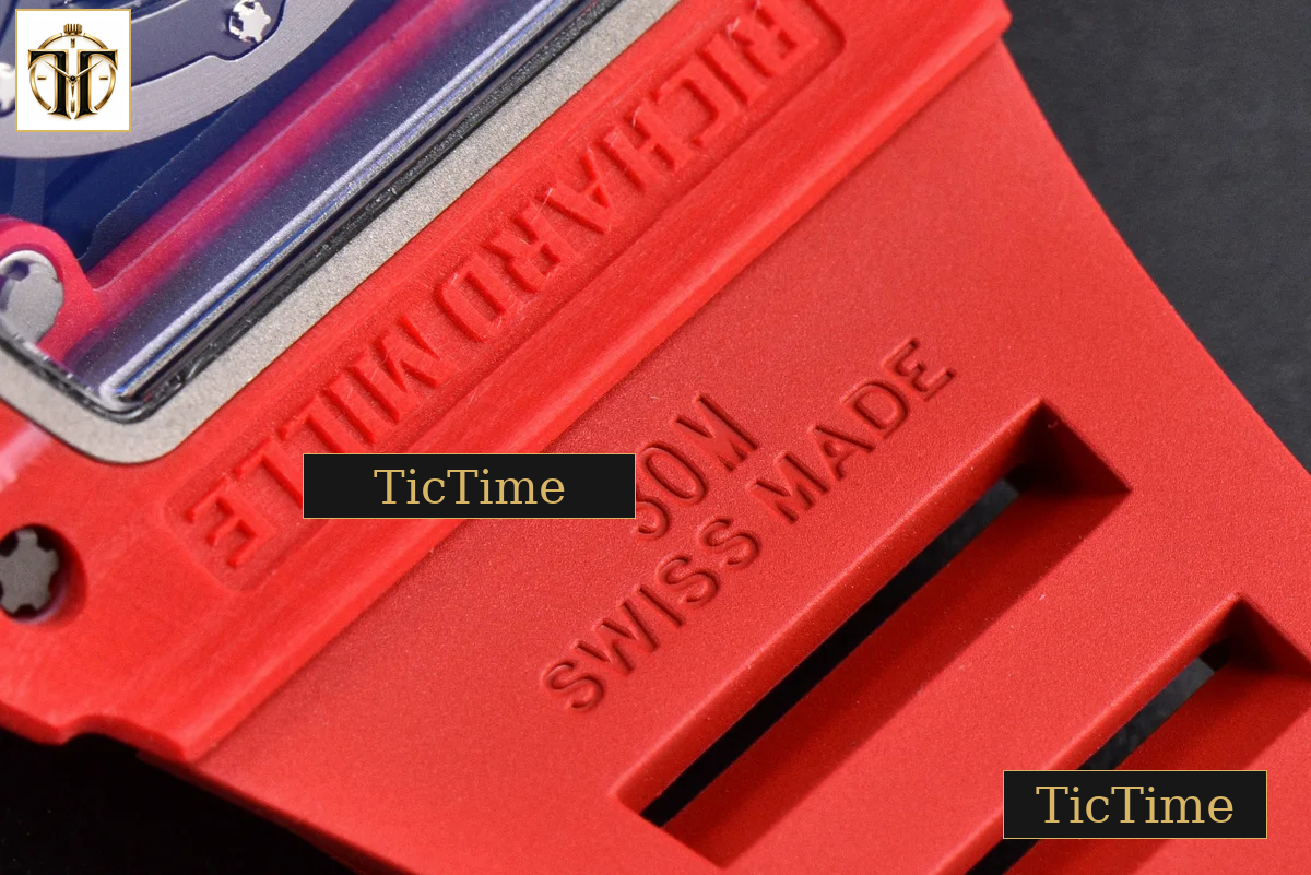 RM035-02 APSF Red NTPT Red Rubber Strap V2 (Free Sprung) RMAL1 — foto 19