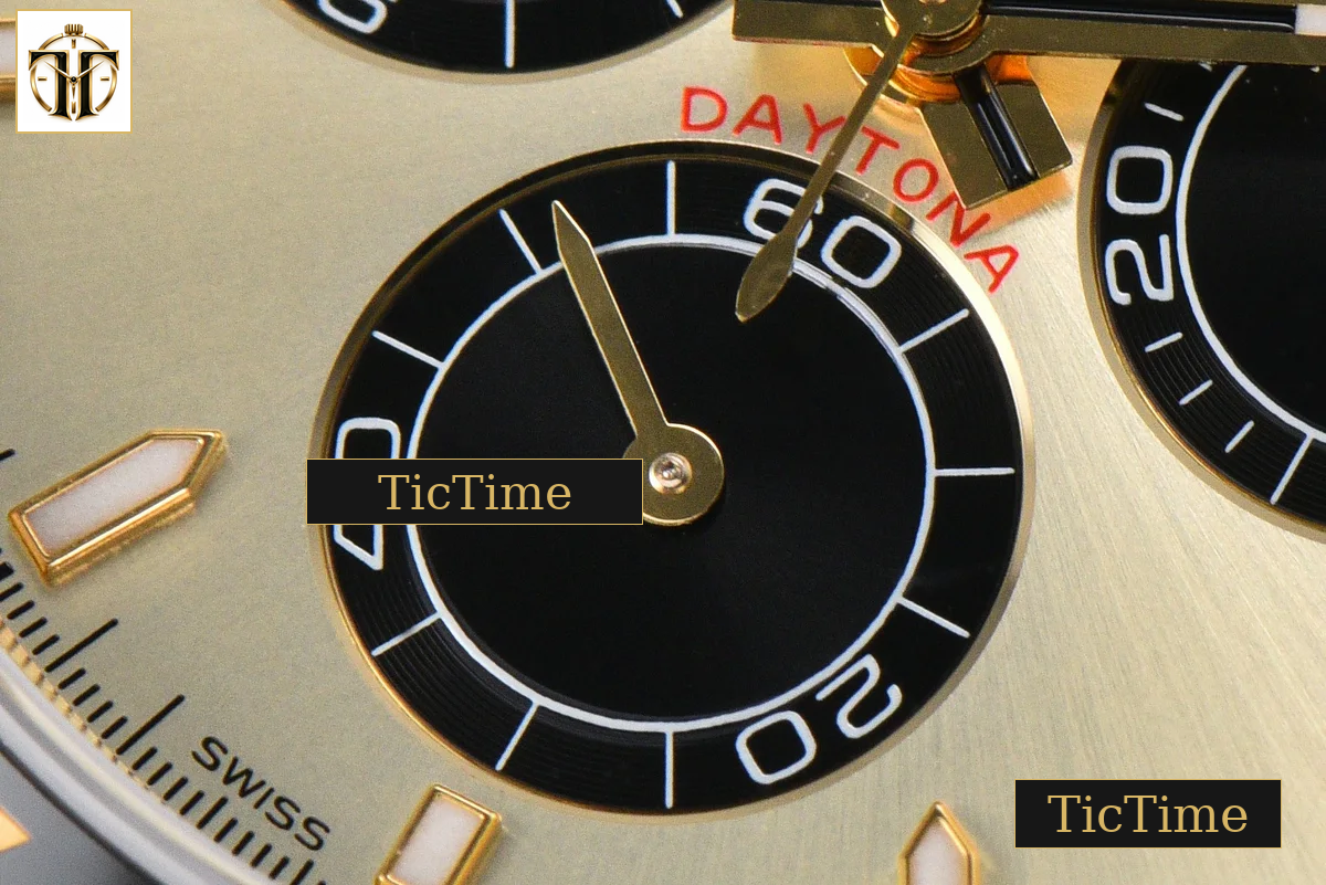 Daytona UFO 126518 40mm UF YG Black Subdial Oysterflex Strap (Free Sprung) UF4131 — foto 8