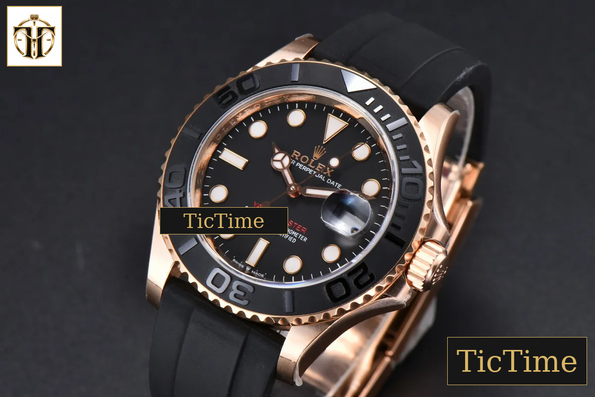 Yacht-Master 126622 40mm ARF RG Black Ceramic Bezel Oysterflex Strap VR3235 — foto 5