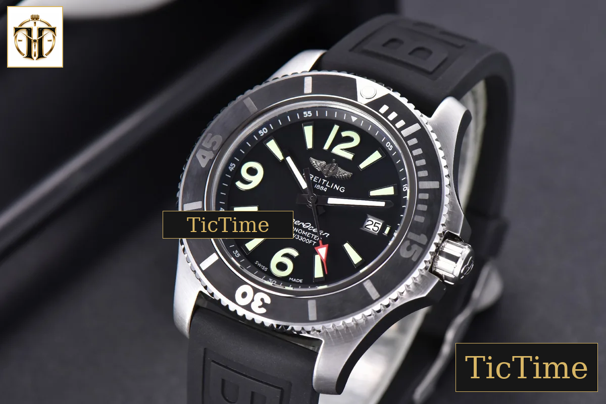 Superocean Automatic 44mm TF Black Dial Black Rubber Strap A2824 — foto 4