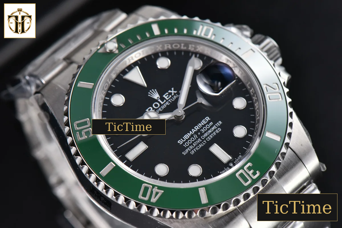 Submariner LV Kermit 904L 126610 41mm VSF Green Ceramic SS Bracelet VS3235 — foto 13