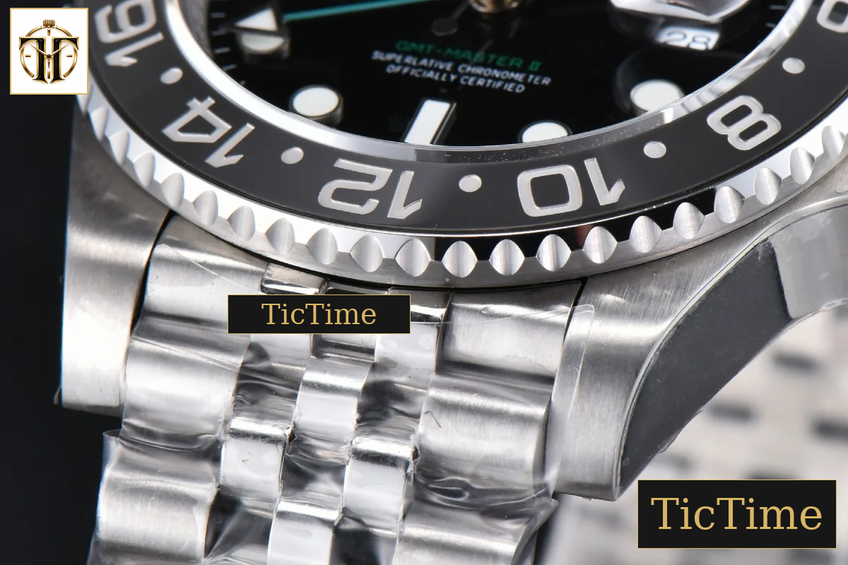 GMT Master II GRNR 904L 126710 40mm GMF Black/Gray Bezel Black Dial Jubilee Bracelet VR3285 — foto 11