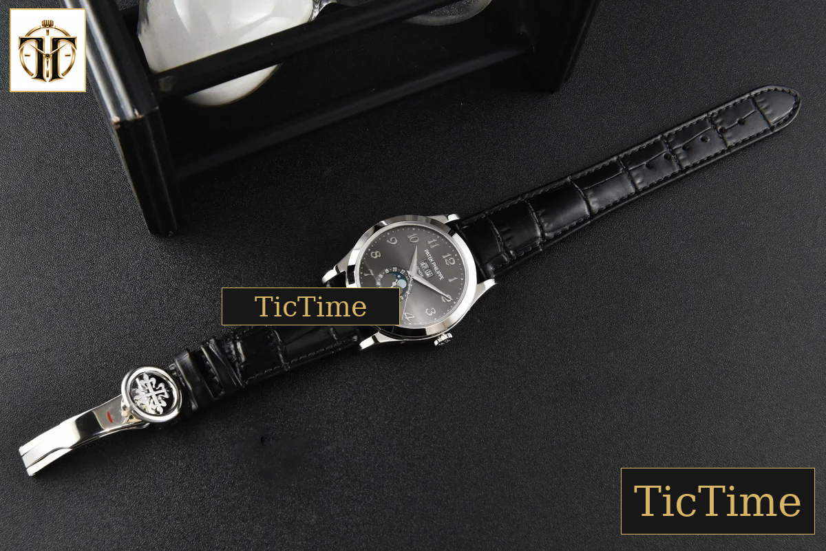 Complications 5396 38.5mm ZF Gray Dial Moonphase Stick Markers Black Leather Strap MY9015 — foto 33