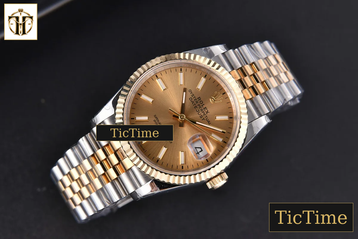 DateJust 904L 36mm GMF YG/SS Fluted Bezel YG Dial Lume Marker Jubilee Bracelet VR3235 — foto 3