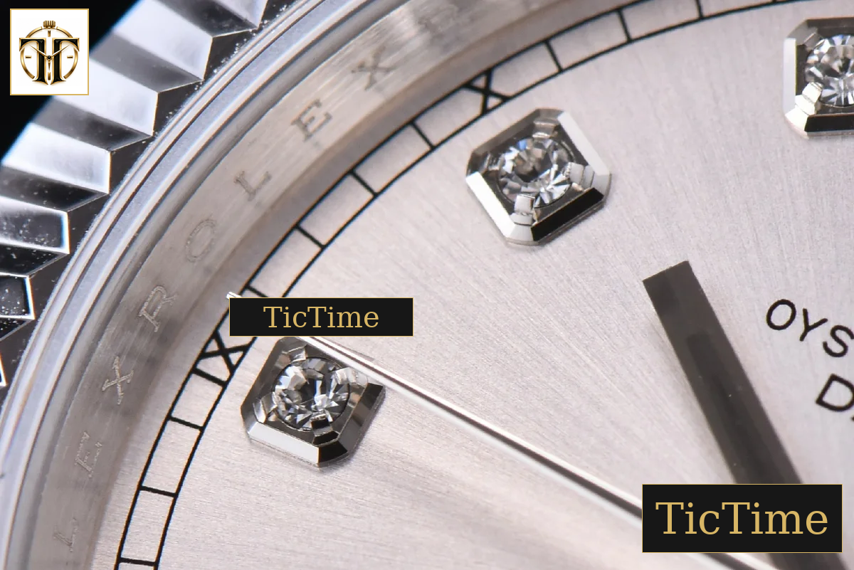 Datejust 41mm GMF SS Silver Dial Diamond Marker Fluted Bezel Jubille Bracelet VR3235 — foto 10
