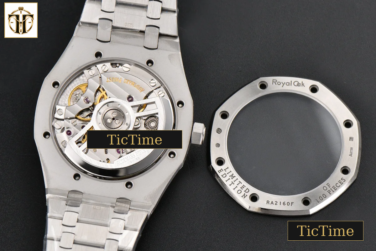 Royal Oak ’50th Anniversary’ 15510 41mm ZF Ice Blue Dial Diamond Marker SS Bracelet SA4302 — foto 17