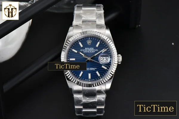 Foto frontal — DateJust 36mm BPF Blue Motif Dial Oyster Bracelet A2824