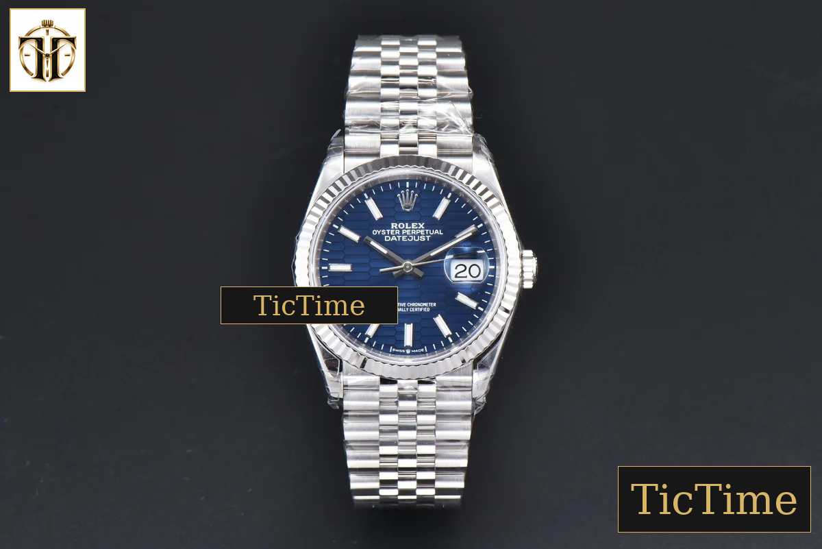 DateJust 904L 36mm VSF Blue Motif Dial Jubilee VS3235 — foto 3