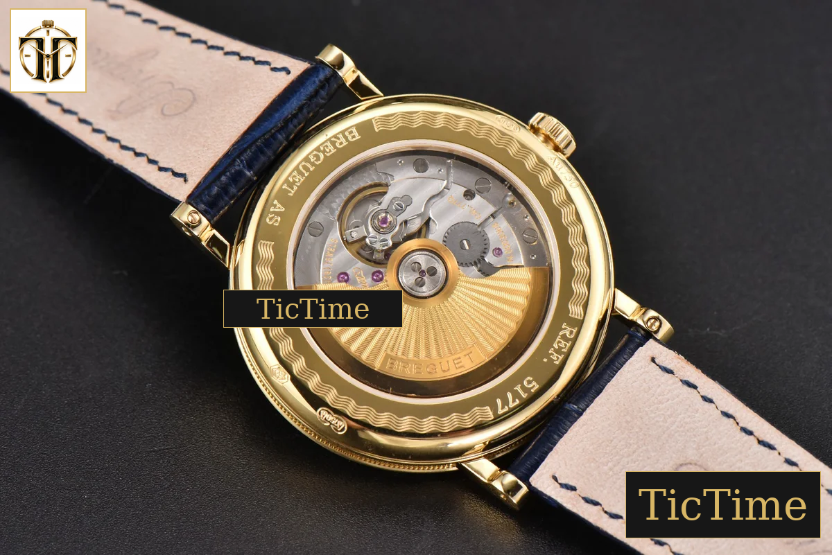 Classique 5177 38mm LTF YG Black Dial Digital Marker Blue Leather Strap MY9015 — foto 15