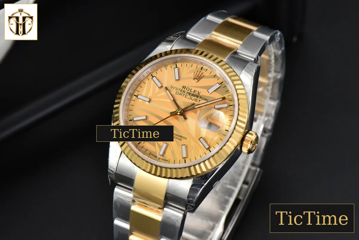 DateJust 36mm EWF YG/SS YG Plam Dial Oyster Bracelet A3235 — foto 4