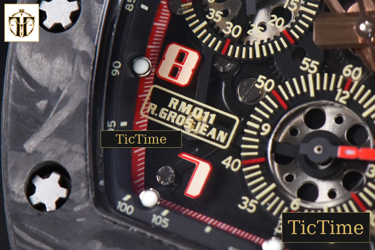 NTPT Chrono RM011 KVF Skeleton Dial Red Rubber Strap V2 A7750 — foto 7