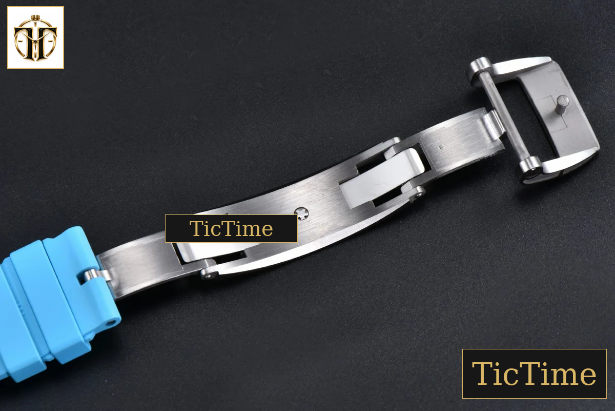 NTPT RM055 42.7mm APSF Blue Skeleton Dial Black Bezel Blue Crown Blue Rubber Strap RMUL2 — foto 29