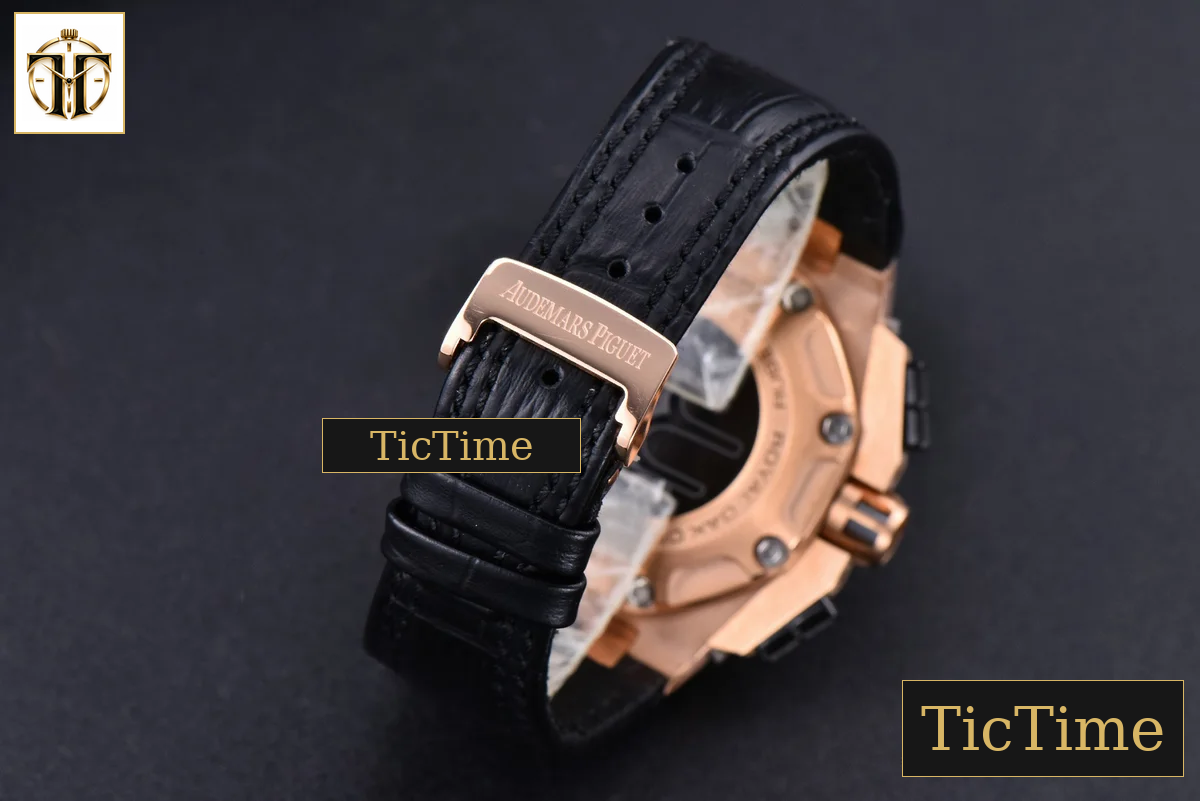 Royal Oak Offshore Ruben Barrichello II 44mm JF RG White Skeleton Dial Black Leather Strap V2 A3126 — foto 17