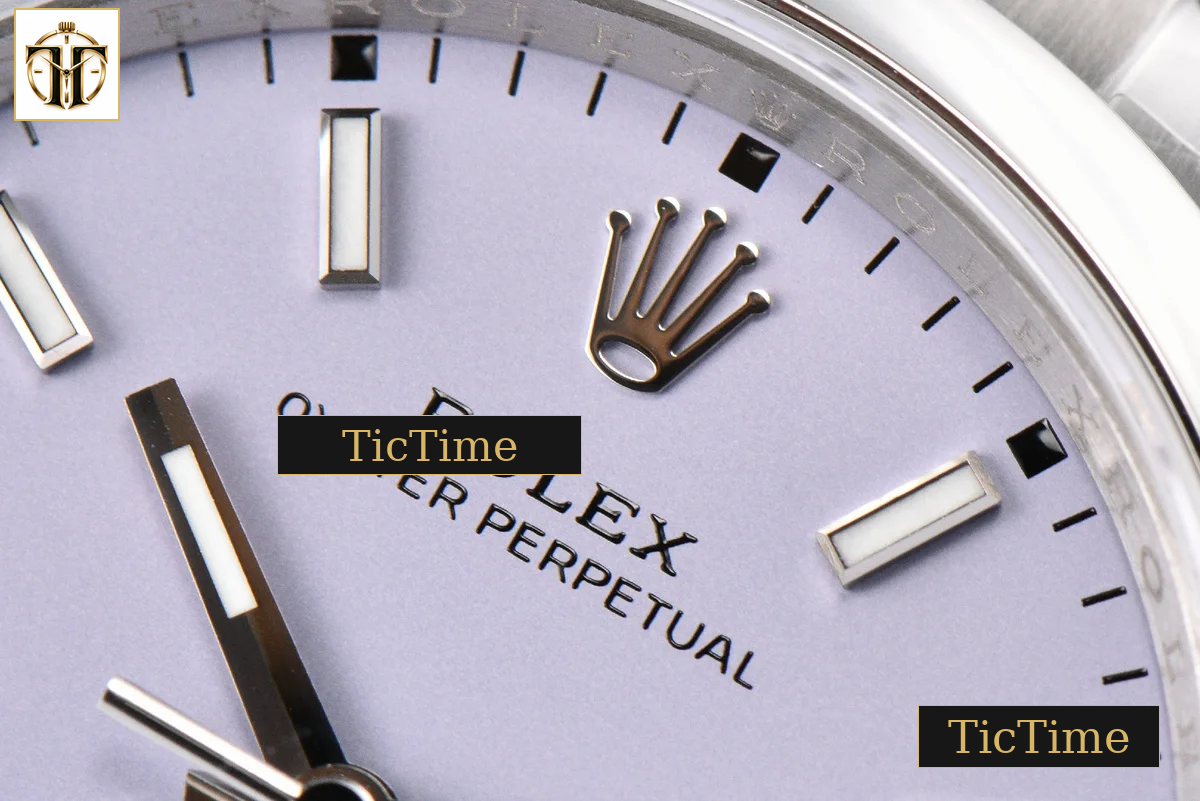 Oyster Perpetual 904L Lavender 126000 36mm VSF Purple Dial SS Bracelet V2 VS3230 — foto 6