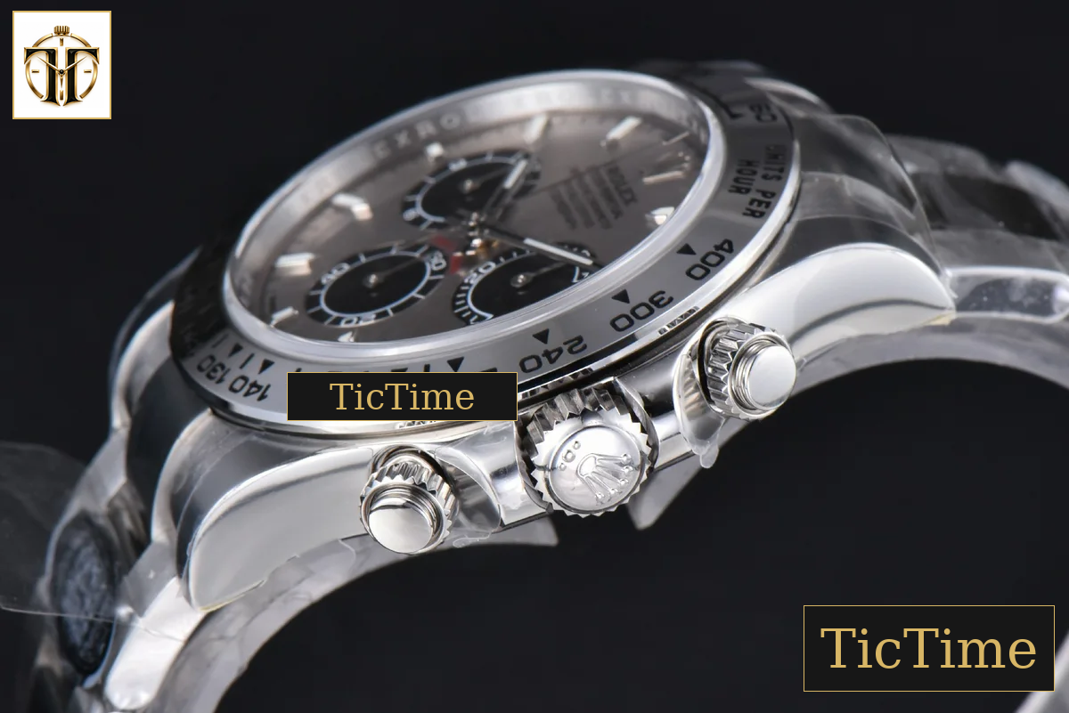 Daytona 126509 40mm Clean Factory Grey Black Subdial Lume Marker SS Bracelet DD4131 — foto 11