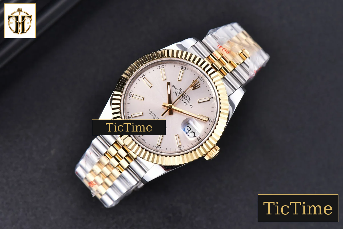 Datejust 41mm GMF YG/SS Silver Dial Stick Marker Fluted Bezel Jubille Bracelet VR3235 — foto 4