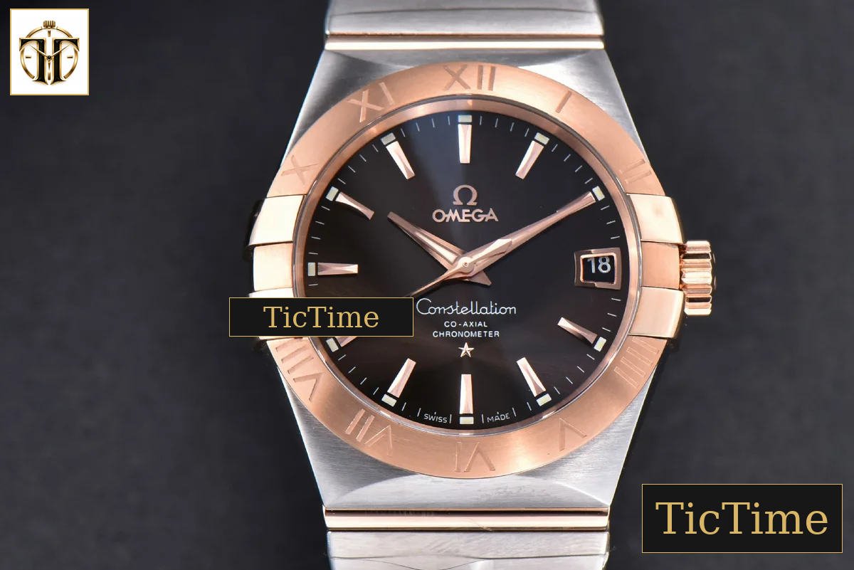 Constellation 38mm VSF SS/RG Brown Dial Stick Markers SS/RG Bracelet A8500 — foto 2
