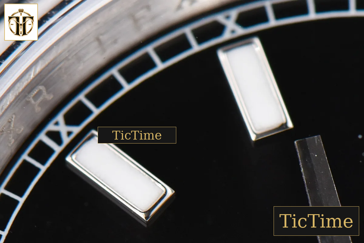 DateJust 36mm GMF SS Smooth Bezel Black Dial Lume Marker Oyster Bracelet VR3235 — foto 5