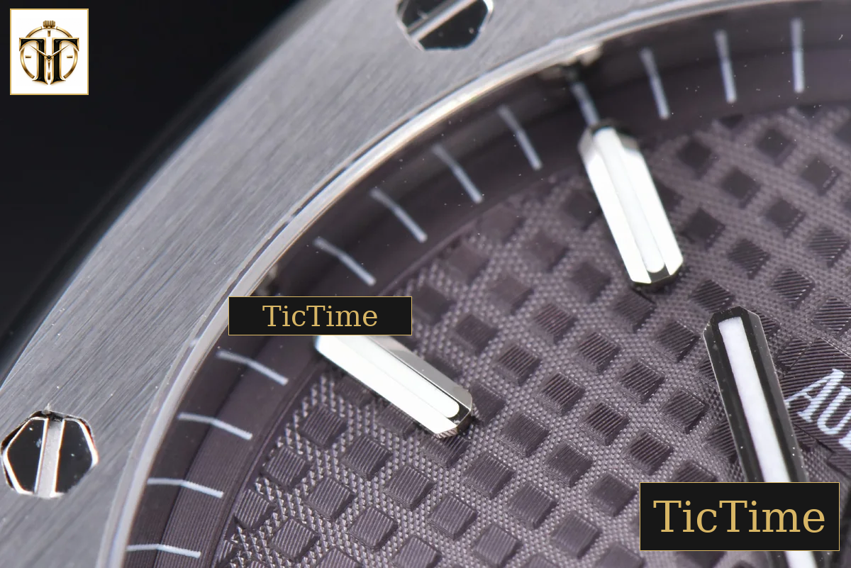 Royal Oak 15500 41mm OMF Gray Textured Dial SS Bracelet V2 Miyota 9015 — foto 7