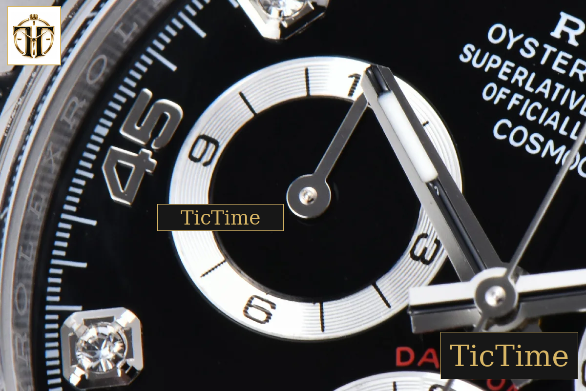 Daytona 904L 116509 40mm BTF Black Dial Diamond Marker SS Bracelet SA4130 — foto 7