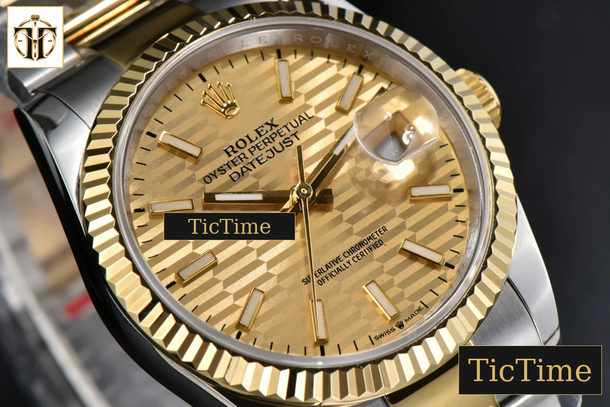 DateJust 36mm BPF YG/SS YG Motif Dial Oyster Bracelet A2824 — foto 12