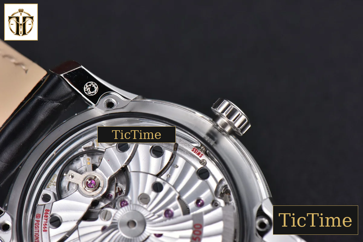 De Ville Hour Vision 41mm VSF White/Silver Dial Black Croco Strap A8500 — foto 16