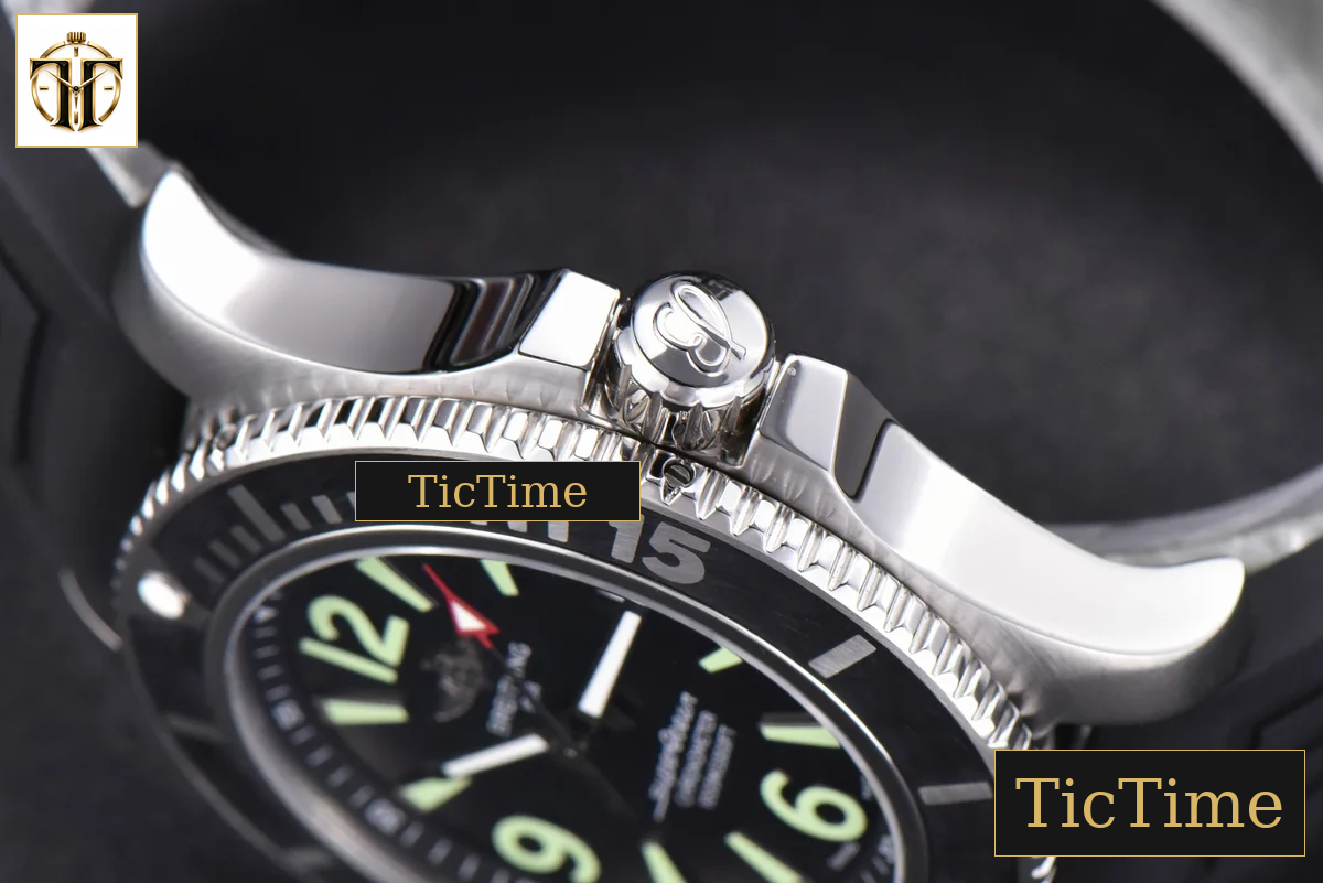 Superocean Automatic 44mm TF Black Dial Black Rubber Strap A2824 — foto 12