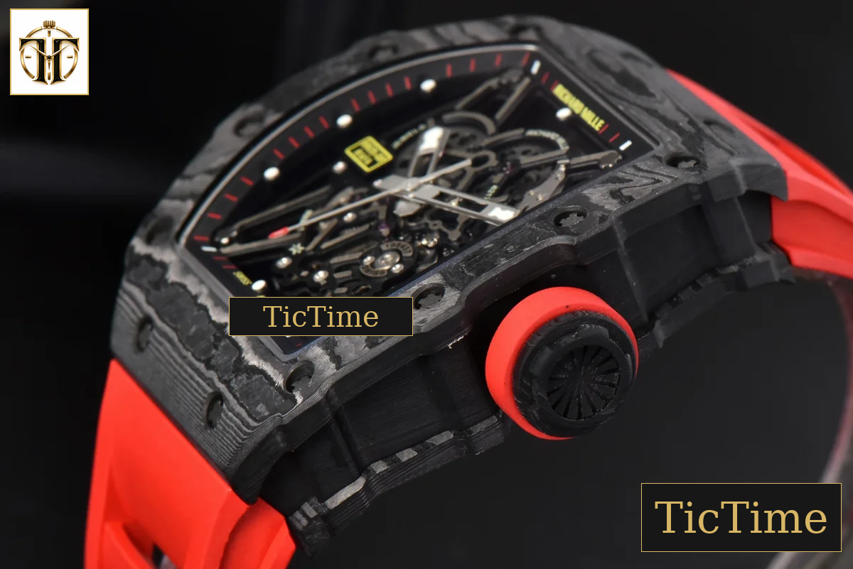 NTPT RM035-02 ZF Skeleton Dial Red Rubber Strap V5 NH05A — foto 11