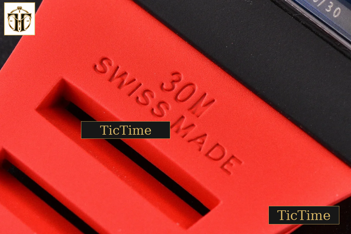 RM055 42.7mm APSF Ceramic Black Bezel Red Skeleton Dial Black Crown Red Rubber Strap RMUL2 — foto 27