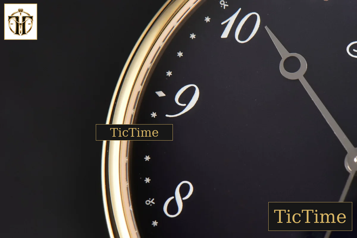 Classique 5177 38mm LTF YG Black Dial Digital Marker Blue Leather Strap MY9015 — foto 6