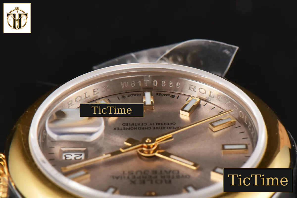DateJust Ladies 28mm WF YG/SS Smooth Bezel Silver Dial Jubilee Bracelet A2236 — foto 15