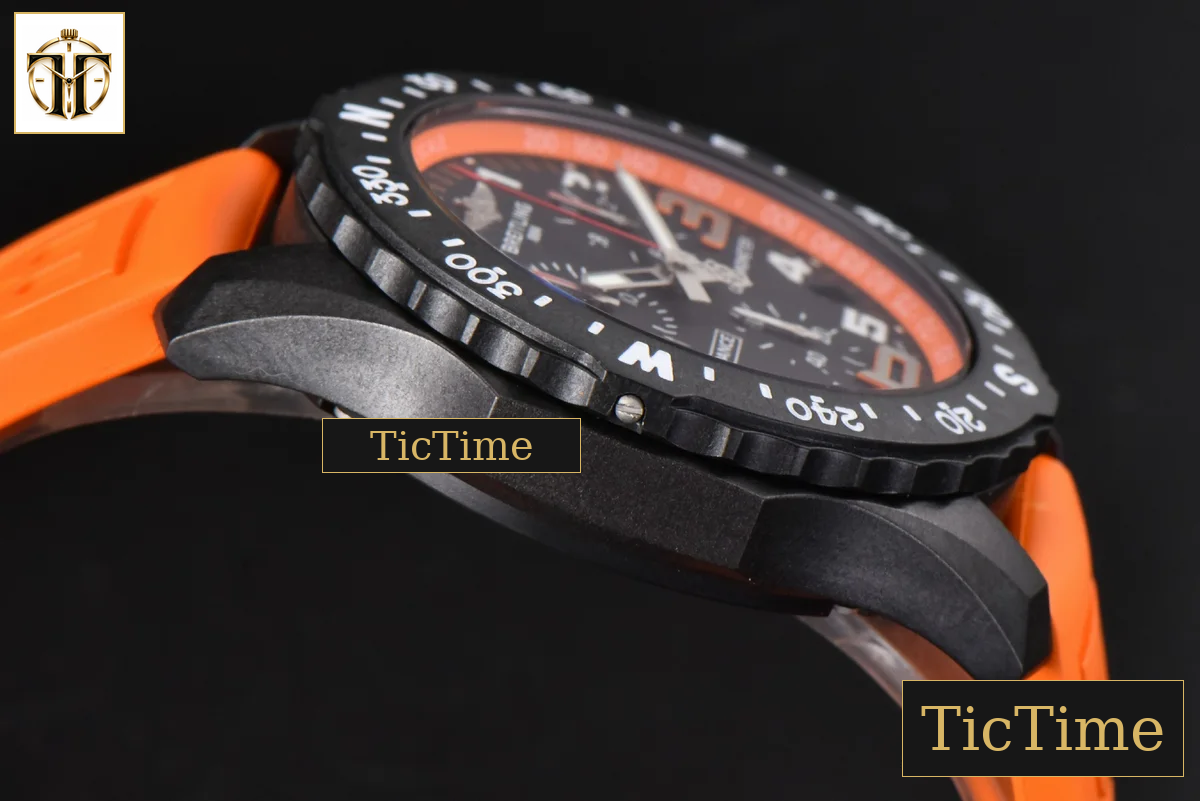 Endurance Pro 44mm OF Orange Chronometer Dial Orange Rubber Strap Swiss Quartz — foto 15