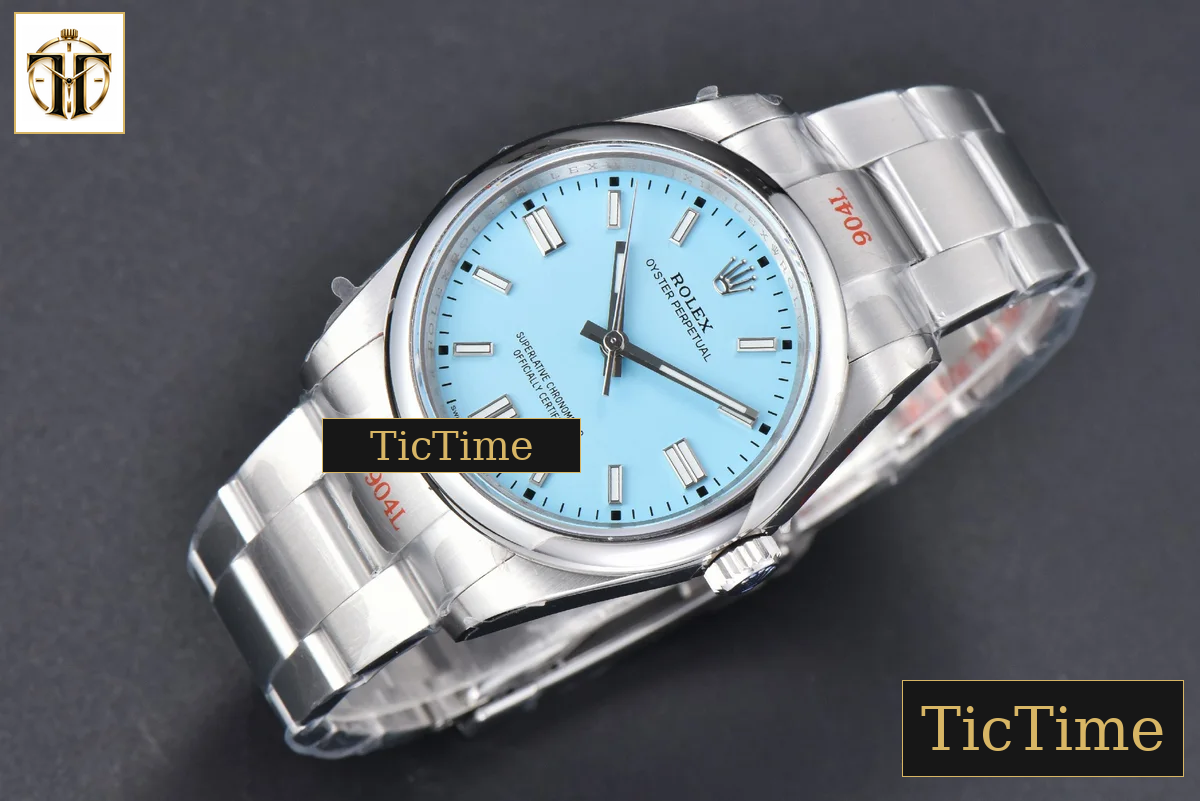 Oyster Perpetual 904L 126000 36mm GMF Tiffany Blue Dial SS Bracelet VR3230 — foto 4