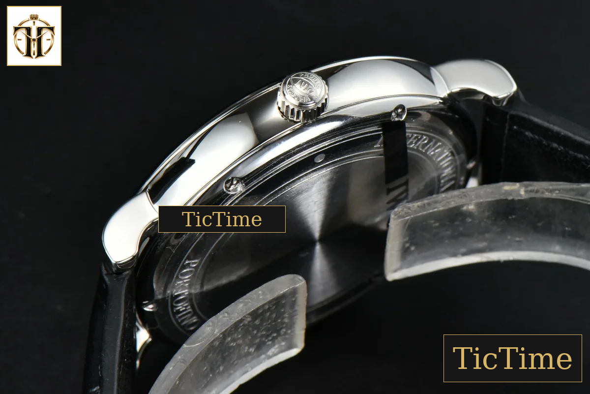 Portofino Automatic 40mm ZF Blue Dial White Marker Black Croc Strap A9019 — foto 13